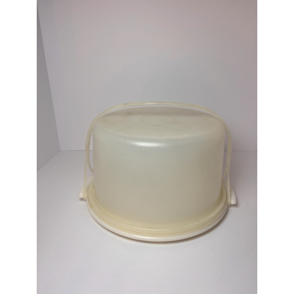 Vintage Tupperware Cake Carrier Keeper 684-1 683-2 Handle 624-1